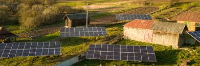 Alt: Solar panels and propane tank setup on an off-grid home in the Central California foothills.